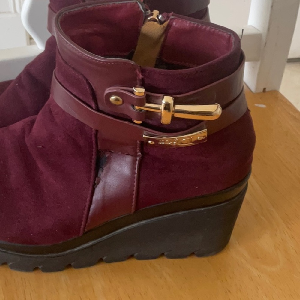 DiorWomen's Burgundy Ankle Boots - Picture 3 of 12